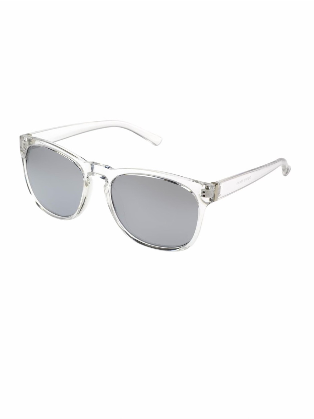 Clear Crystal Rectangular Polarized Sunglasses - 100% UV Protection